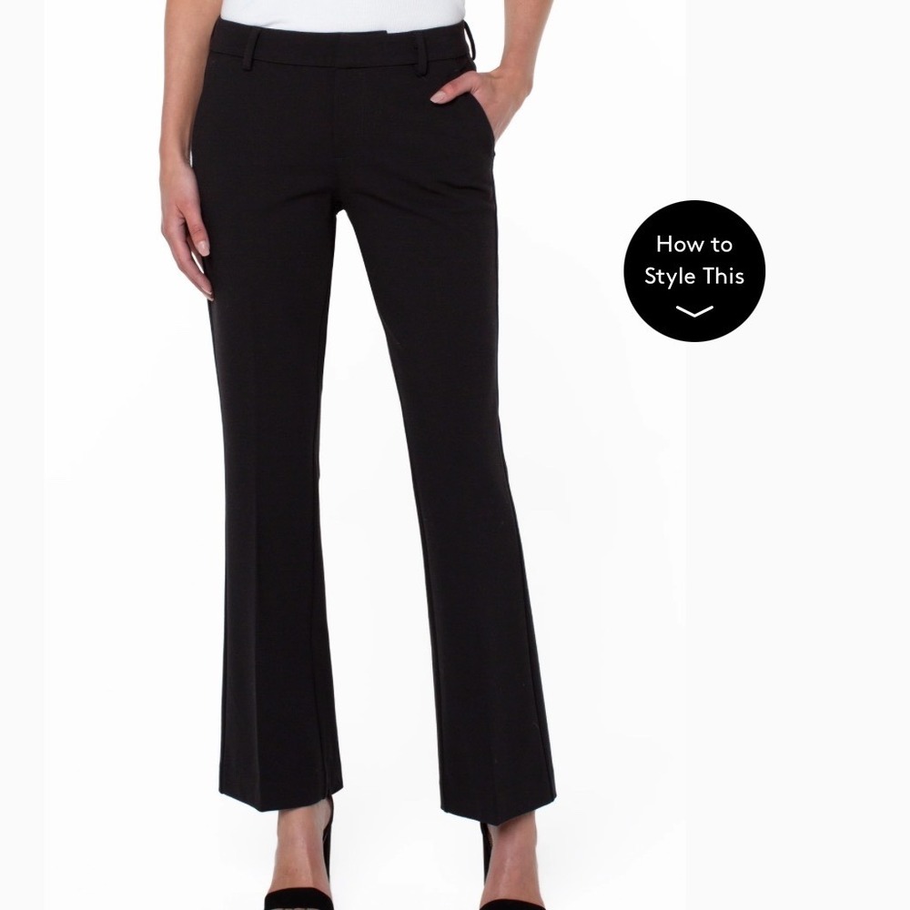 Liverpool Los Angeles Kelsey Flare Trouser Black 6/28 LM4604M42 New